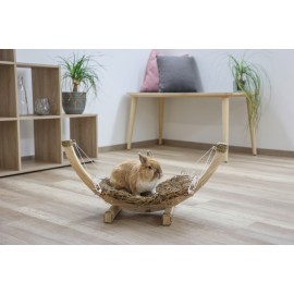 Siesta Grass Hammock for Rabbit and Rodents – 73x36x34 cm