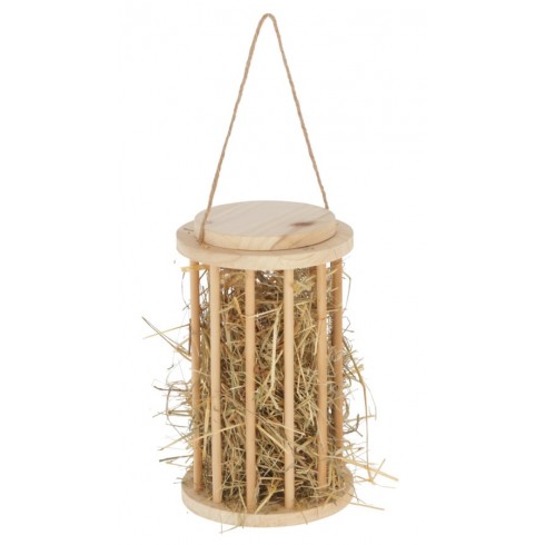 3-in-1 Hay Rack for Rabbits and Rodents – Standing, Rolling, and Hanging (25x15 cm)