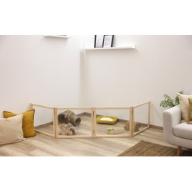 Space Divider / Playpen for Small Animals – 4 Pieces (58x48 cm)